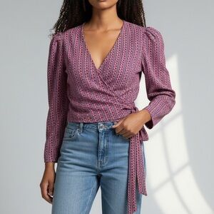 Lhd Odalys silk wrap blouse